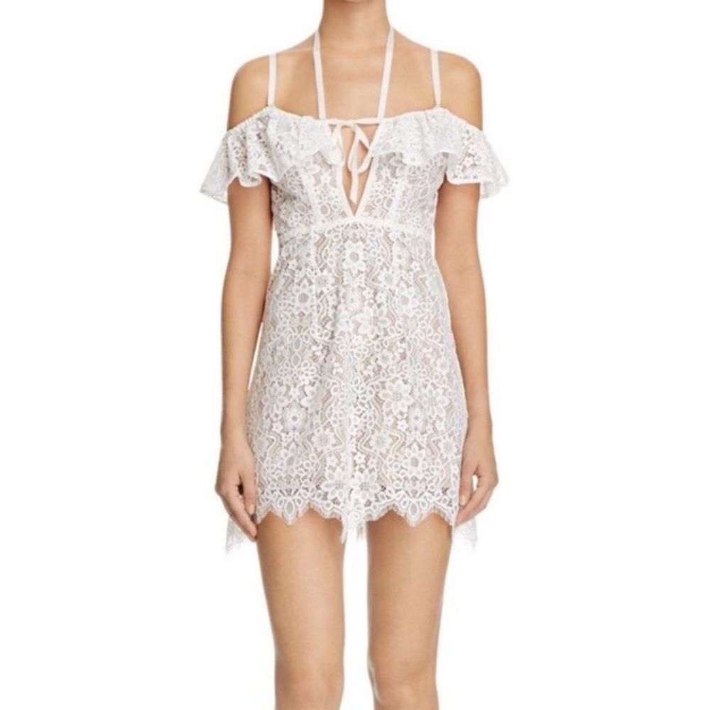 For Love and Lemons White Lace Dress